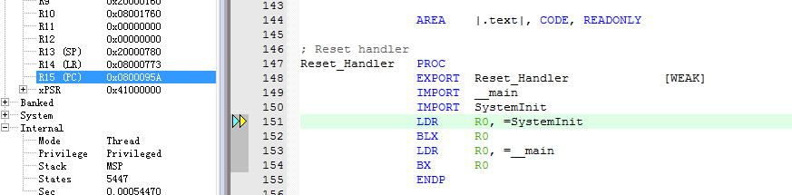 这是卡在系统时钟初始化那里。