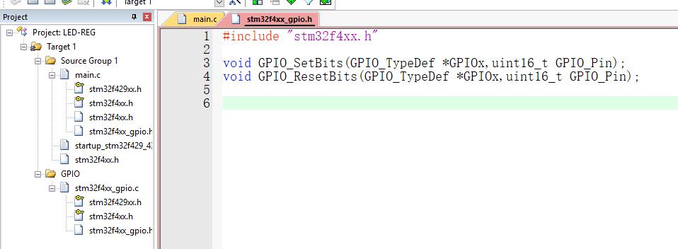 我自己只写了gpio库